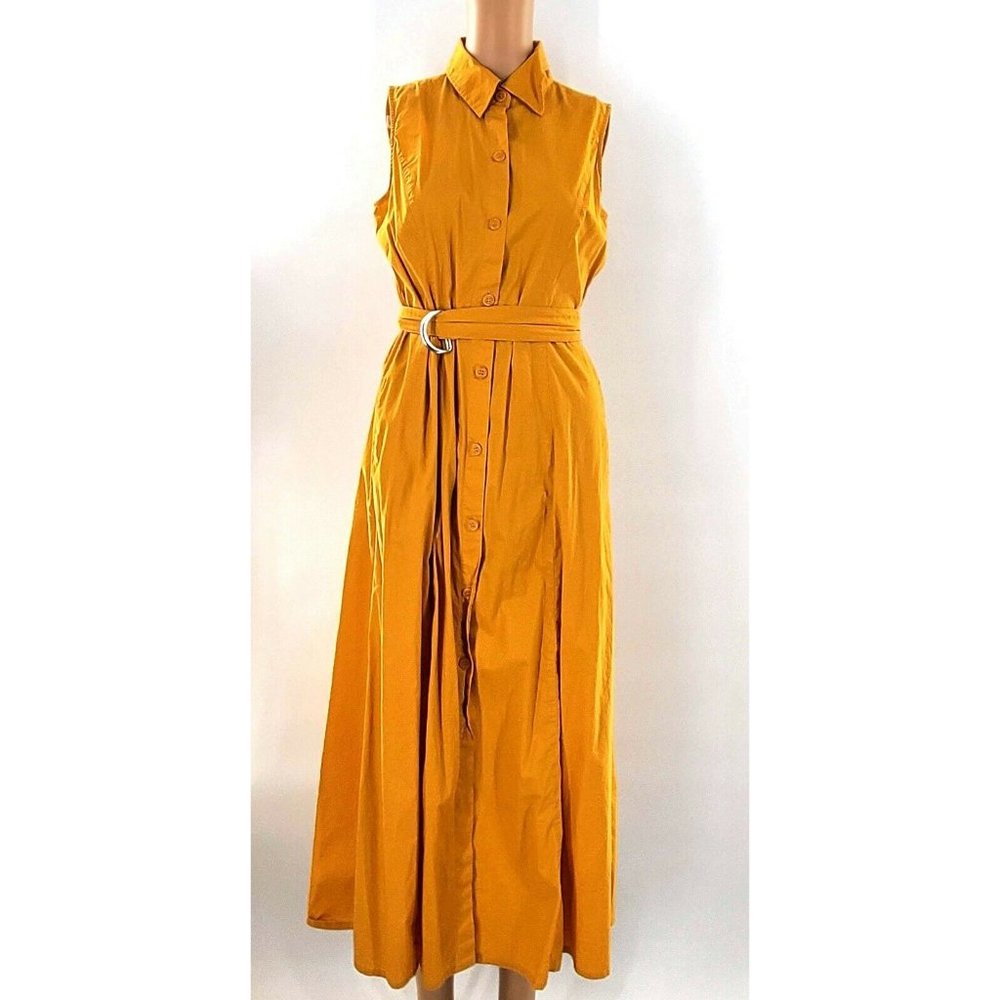 Metrostyle Modern Casual Dress - Yellow (Size 8)